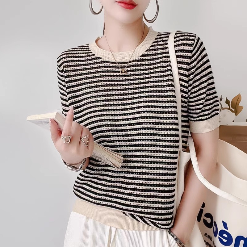 Knitwear Pullover Fashion Loose Thin Mid Sleeve Top