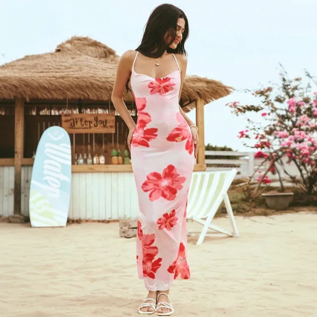 Travel Holiday Dress Seaside Beach Design Printing Picture Color M - Shop at LoveMi