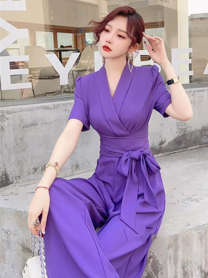 Title 2, Elegant Temperament Pure Color High Waist Slimm...