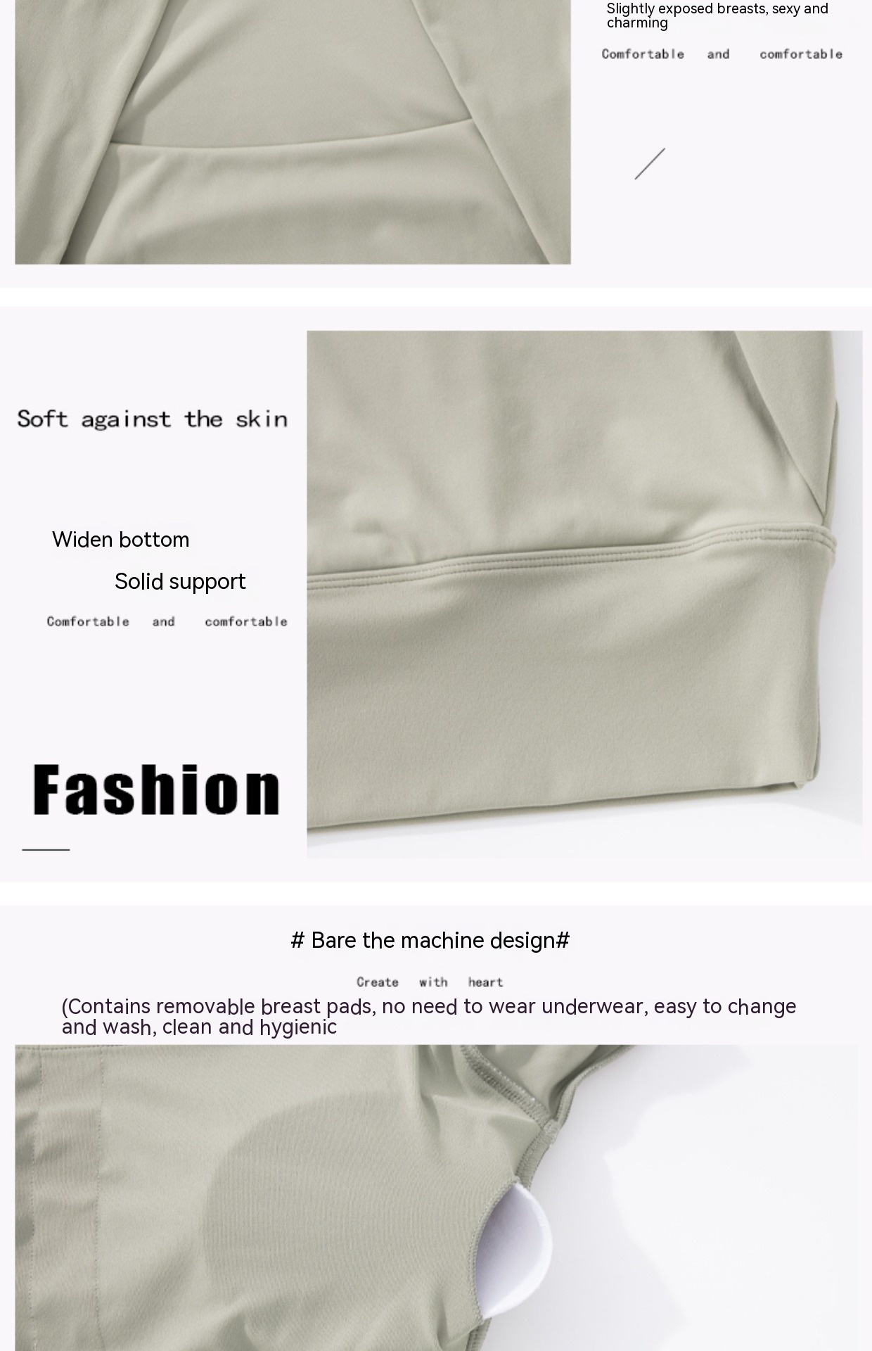 With Chest Pad Yoga Clothes Cropped Quick Dry Training Top