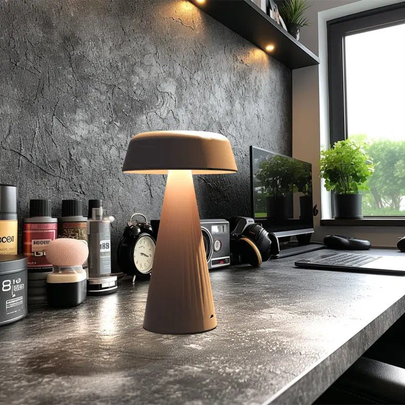 Rechargeable Small Night Light Simple Mushroom Table