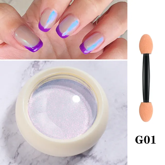 New Nail Beauty Solid State Aurora Powder Suit Solid State Aurora Powder G01 - Shop at LoveMi