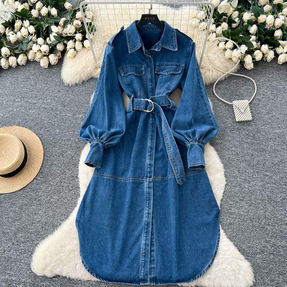 Niche Casual Denim Dress For Women