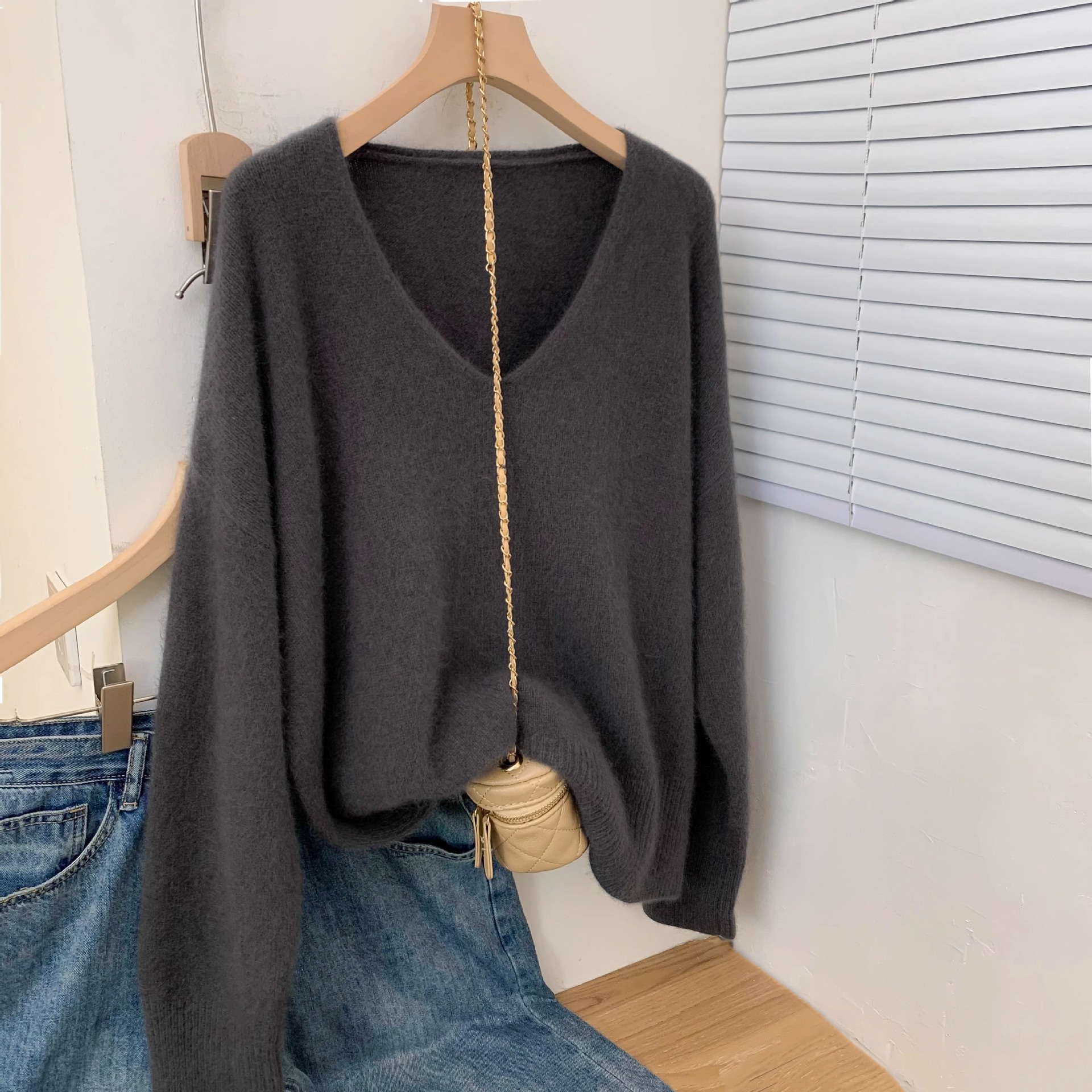 V Neck Baselayer Pullover Sweater For Women 9