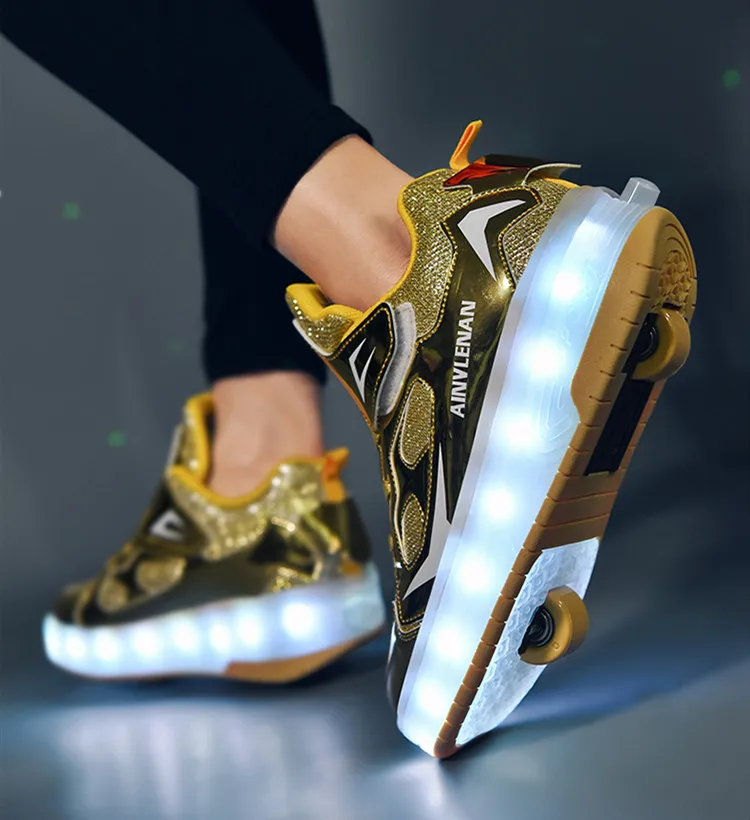 Title 20, LED Ultralight Luminous Charging Heelys Sports