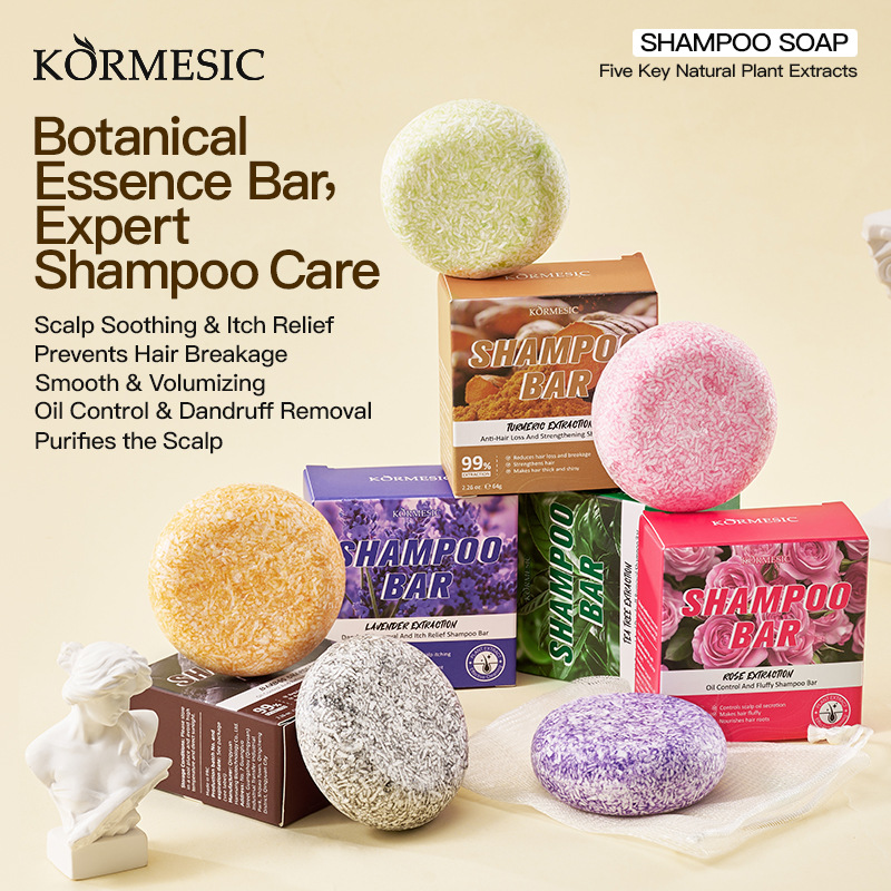 Floral Plant Refreshing Oil-Control Shampoo Bar