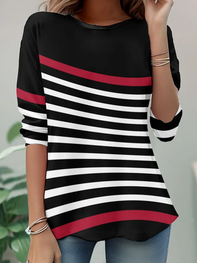 3D Digital Printing Casual Women's Top T10034A009 - Shop at LoveMi