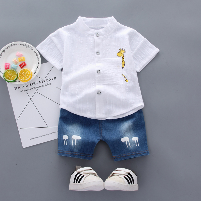 Shirt Giraffe Short White