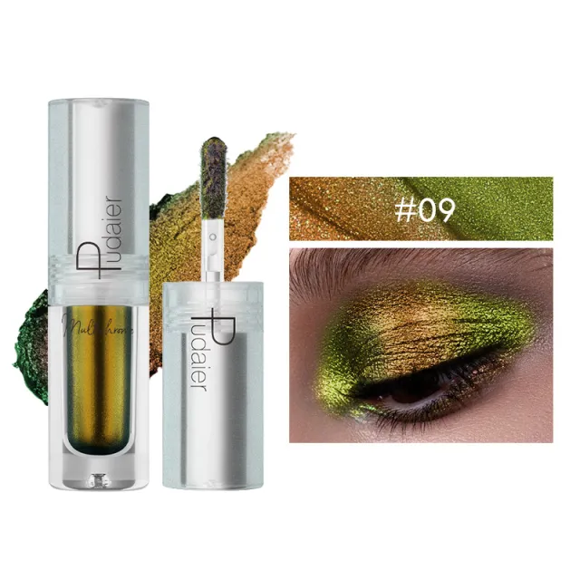 Pearlescent Monochromatic Metal Liquid Eye Shadow 09 Color - Shop at LoveMi