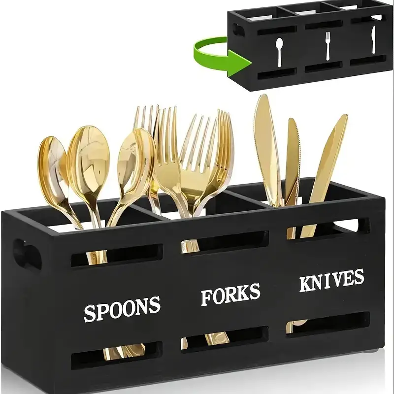 Desktop Divided Cutlery Storage Box