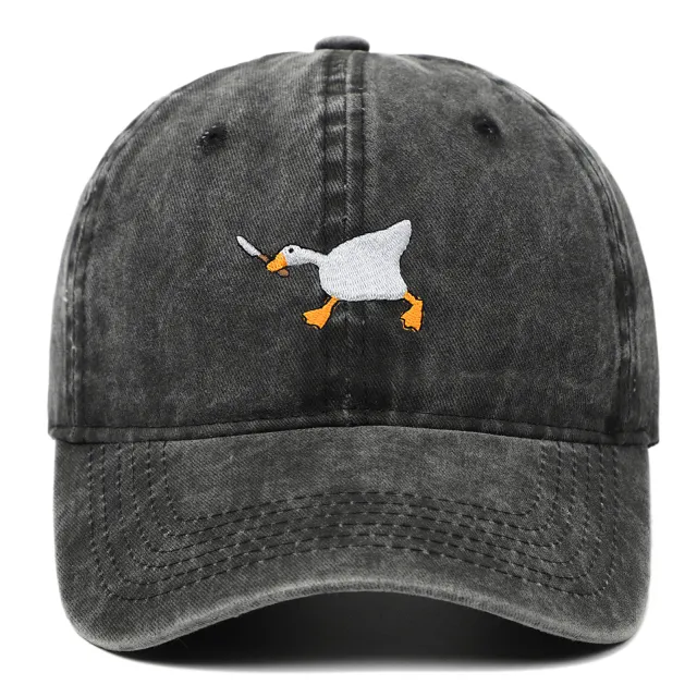 Funny Embroidery Baseball Cap Men Women Trendy All match Black - Shop at LoveMi