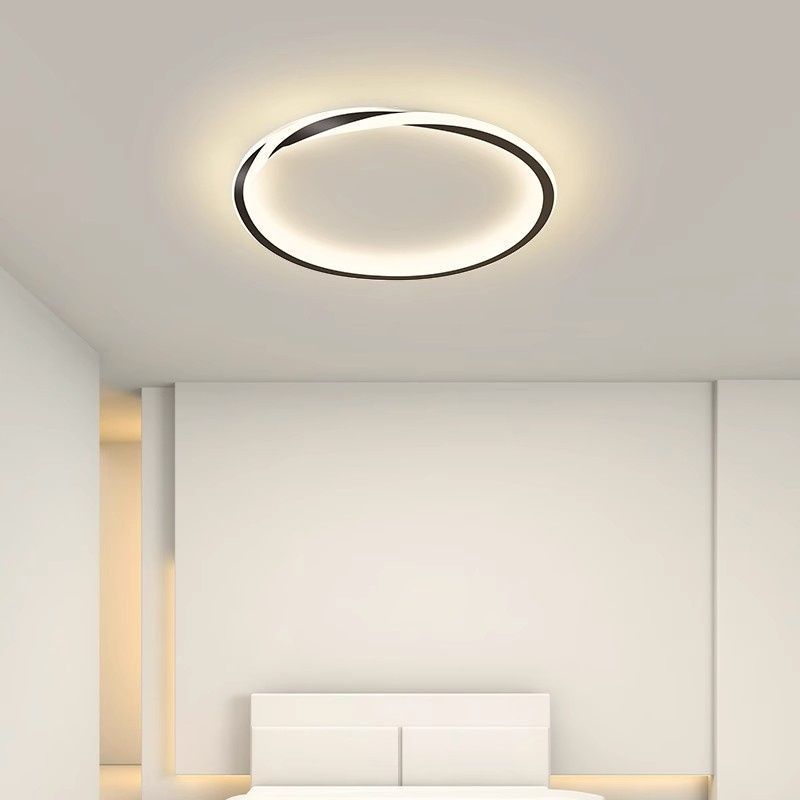 Simple, Minimalist Circular Ceiling Light For The Bedroom Or Study