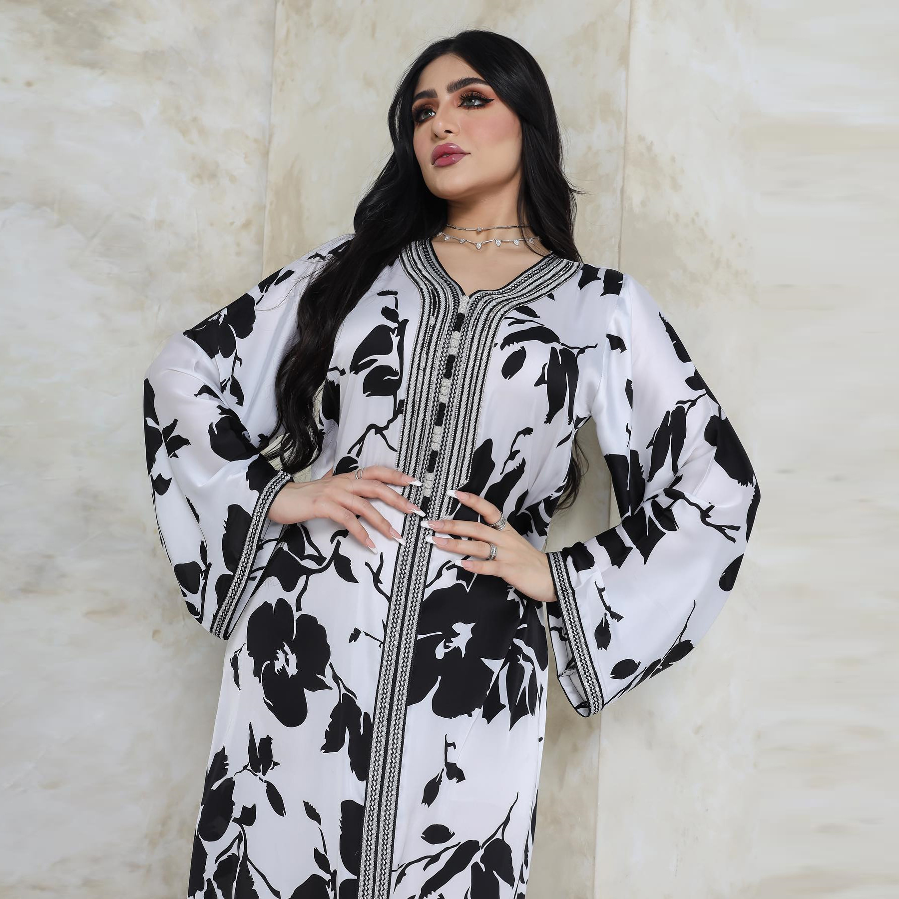 Long Printed Dress