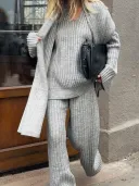 Gray Sweater Suit