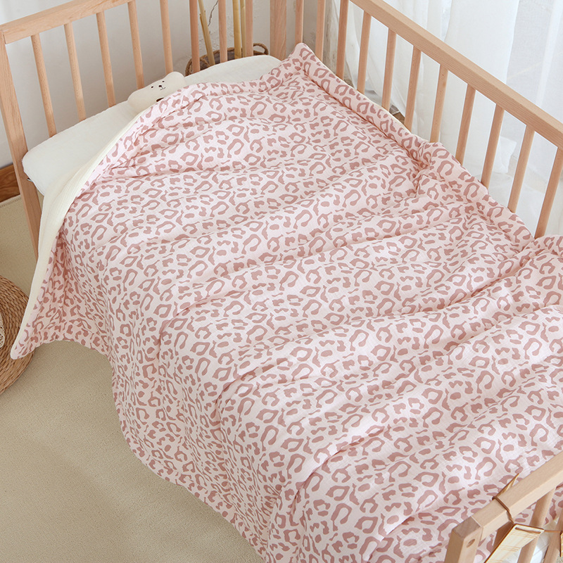 Pink Leopard Print Quilted