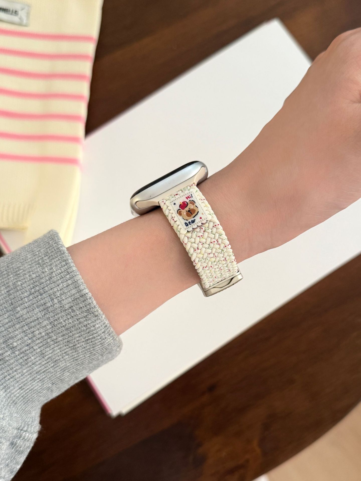 Bear-Knit Magnetic-Clasp Watch Strap