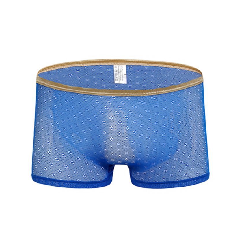 Title 1, Boxer shorts da uomo in mesh trasparente e tras...