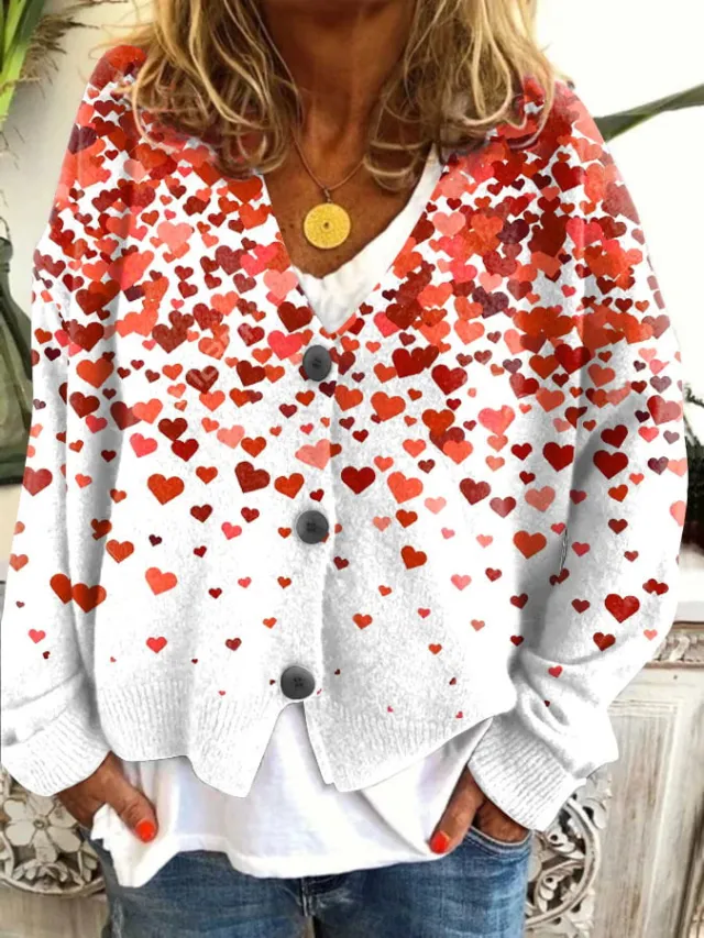 Abstract Printing Casual Cloak Coat Cardigan Sweater Ding6310 4Xl - Shop at LoveMi