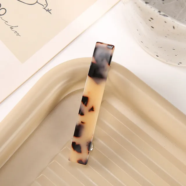 Simple Half Tie Hairpin Small Size Spring Light Leopard Print - Shop at LoveMi