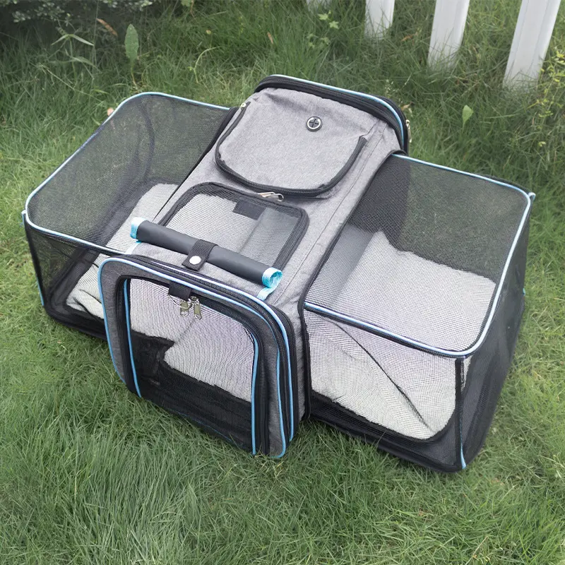 Foldable Cat Carrier Small Dog Car-mounted Travel