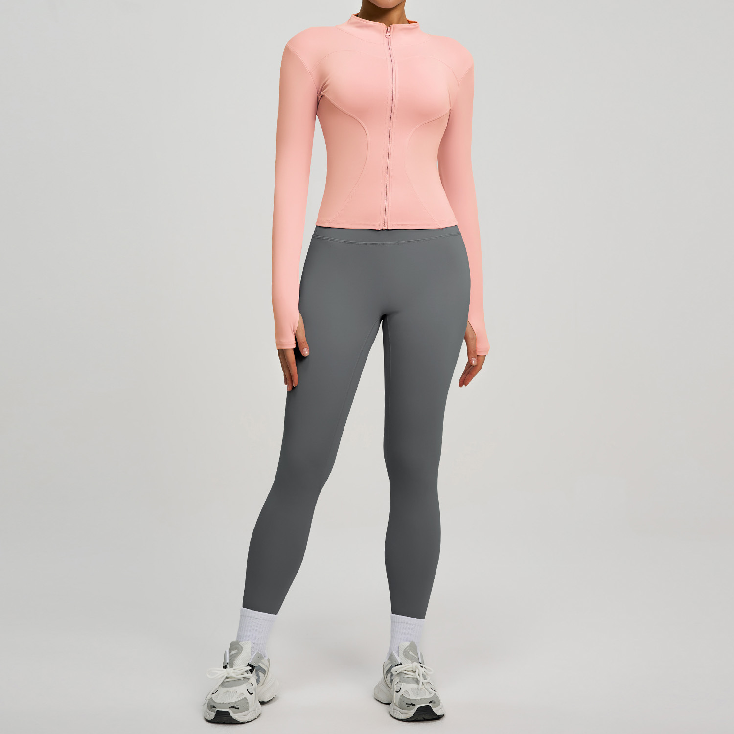 Fitness High-waist Butt-lifting Running Two-piece Set 8