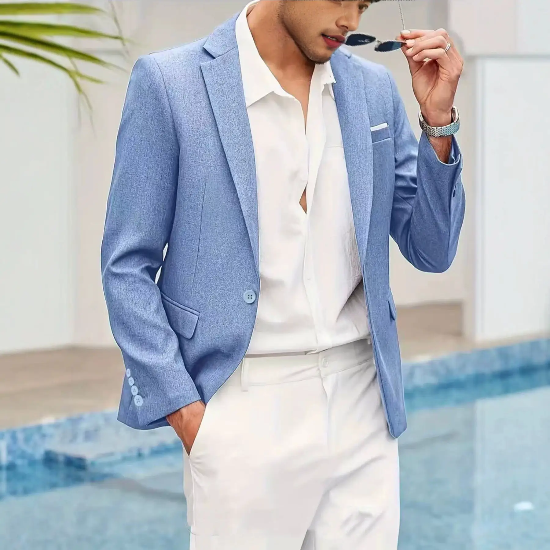 Italian-style Summer Mens Lightweight Casual Jacket