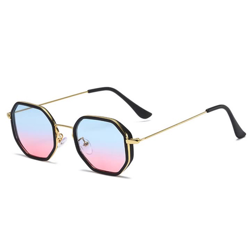 Gold Frame Blue Pink