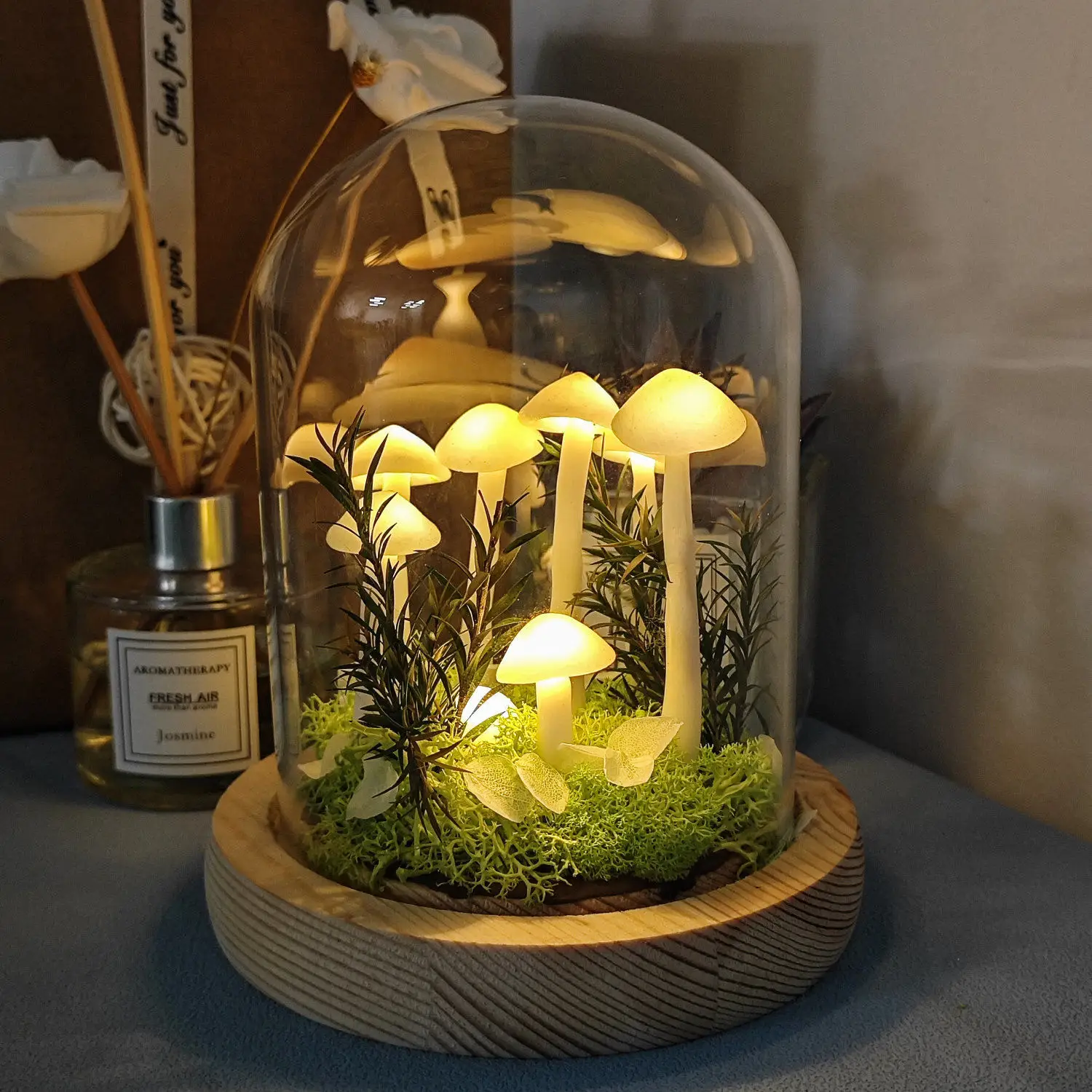 Creative Glowing Mushroom Night Light Handmade