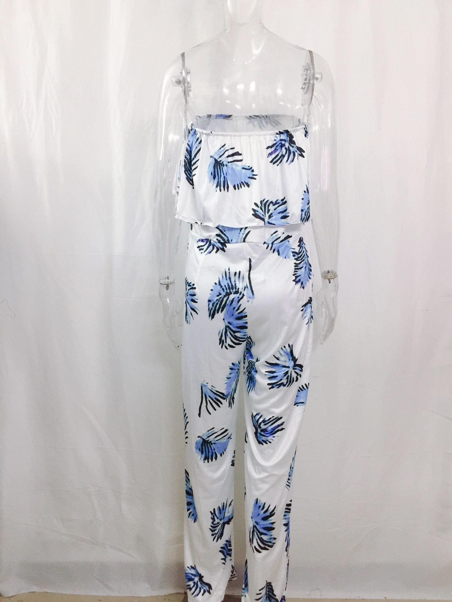 Title 11, Losse jumpsuit met ruches en print met woordkraag