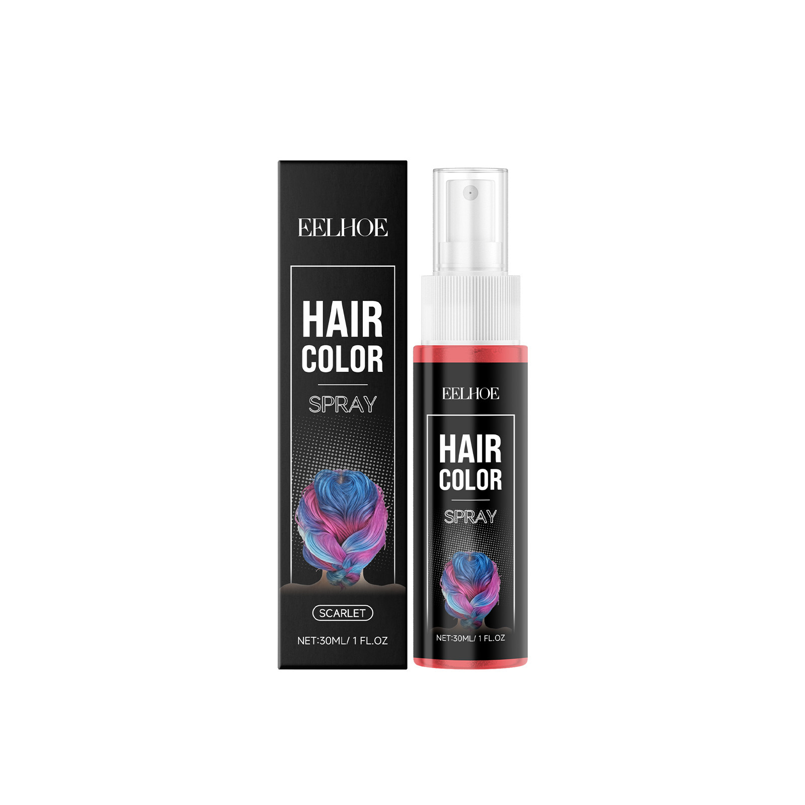Bright Red Temporary Hair Spray For Everyday Styling And Careeasy To Apply Long-lasting Color And Moisturizing 5