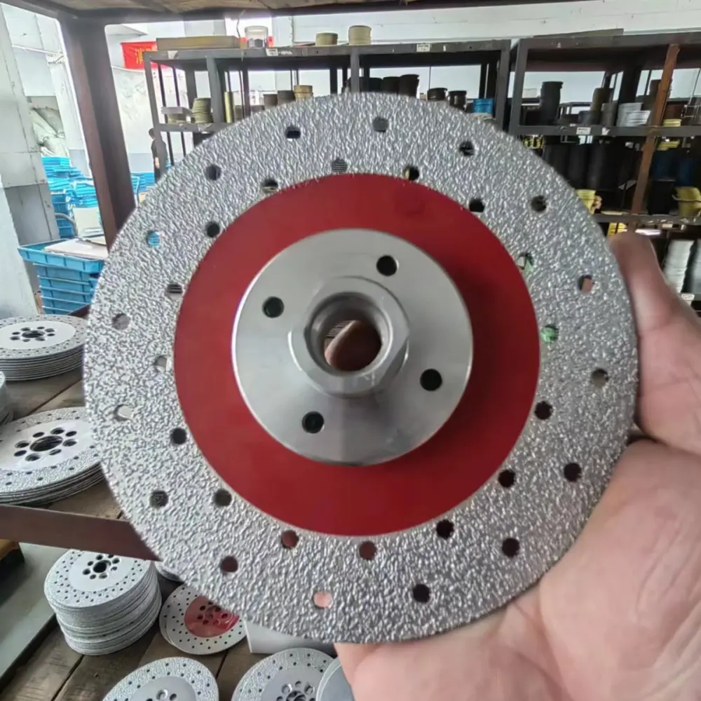 Brazed Flat Grinding Disc M14 Flange Stone