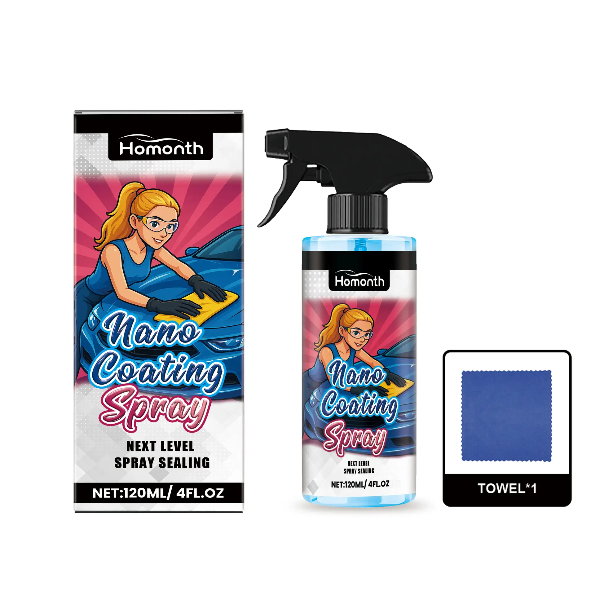 Car Nano Coating Spray Suit Mirror