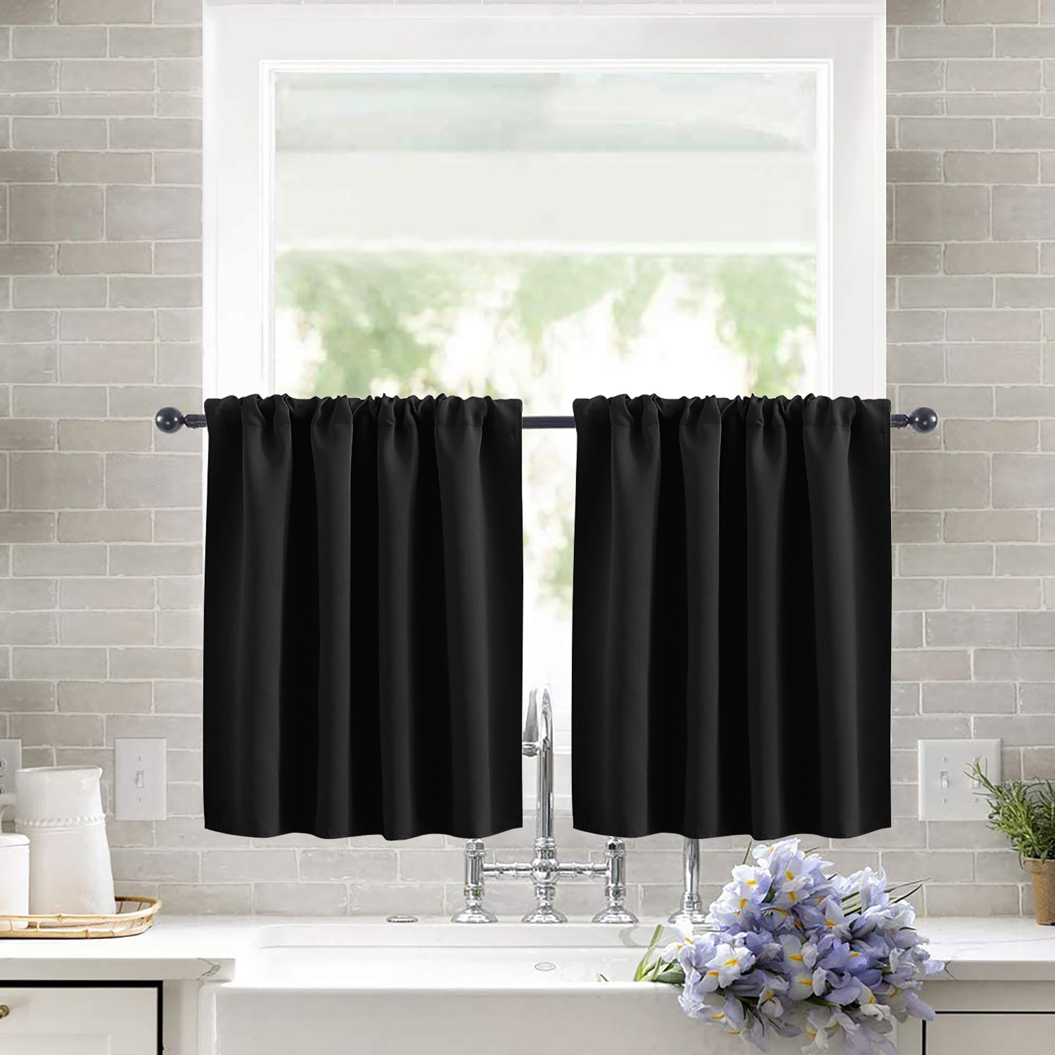 Shade Solid-color  High-precision Short Curtain