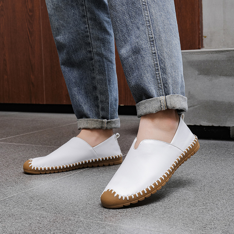 Plus-size Handmade Casual Low-top Slip-on Stitched Sneakers