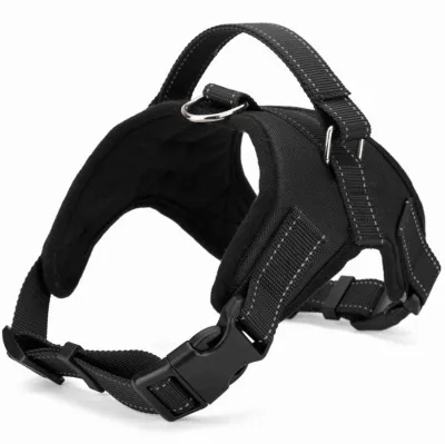 Explosion-proof Trap Hand Holding Rope Golden Retriever Leather Saddle Pet Harness