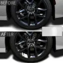 Steel Ring Modification Reflective Bumper Line Rearview Mirror Decorative Stickers view 5