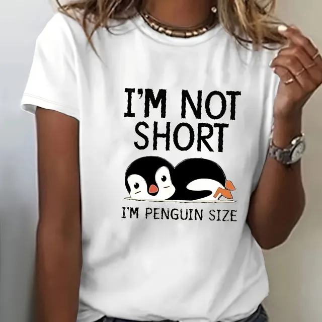 European And American Round Neck Print T shirt Zea1002 White - Shop at LoveMi