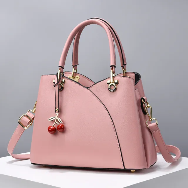 Middle aged Mom High grade Generous One shoulder Crossbody Bag Pink - Shop at LoveMi