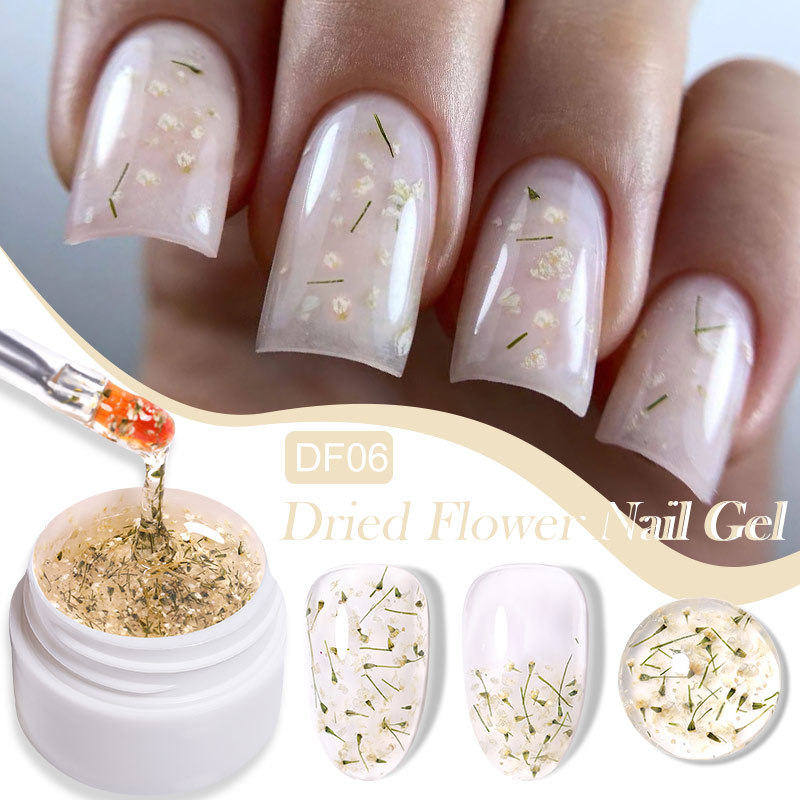 New Nail Art Dried Flower Gel 6