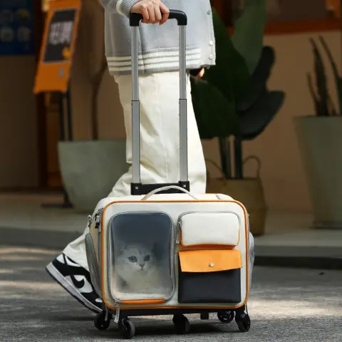 Cat Bag Going Out Pet Trolley Bag Good-looking Anti-stress