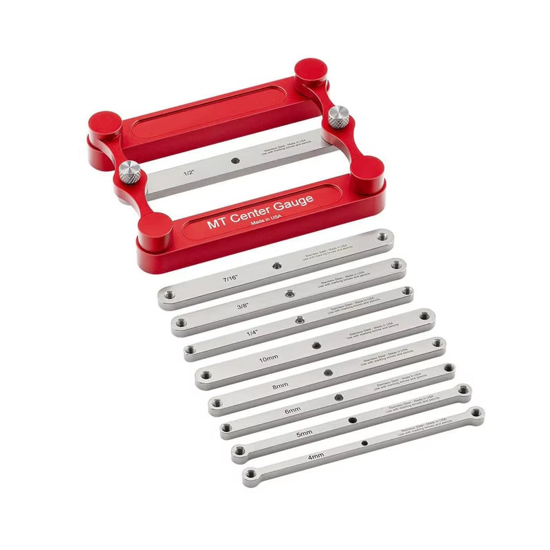 Multi-Size Red Woodworking Straight-Hole Locator