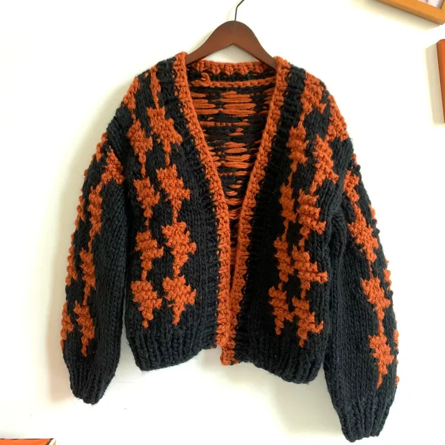 Autumn And Winter Retro Lazy Thick Sweater Cardigan - Shop at LoveMi