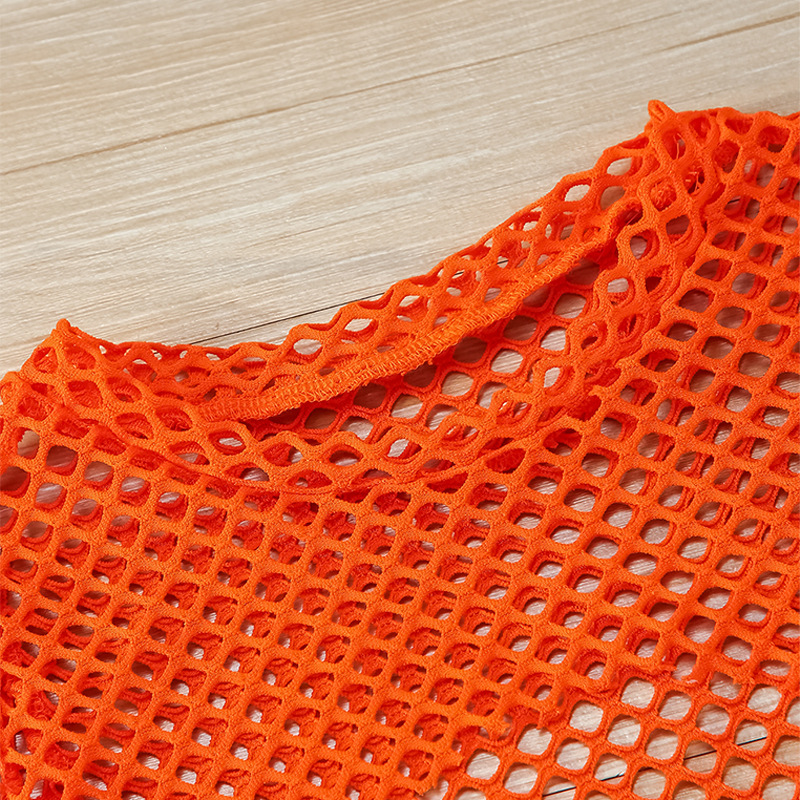 Summer New Mesh Shirt Short-Sleeve Top Pullover Three-Piece Set