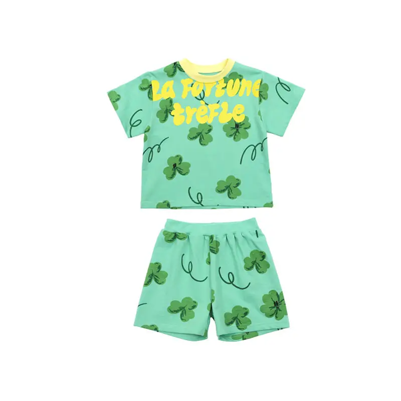 Fashion Printed T-shirt Shorts For Boys And Girls