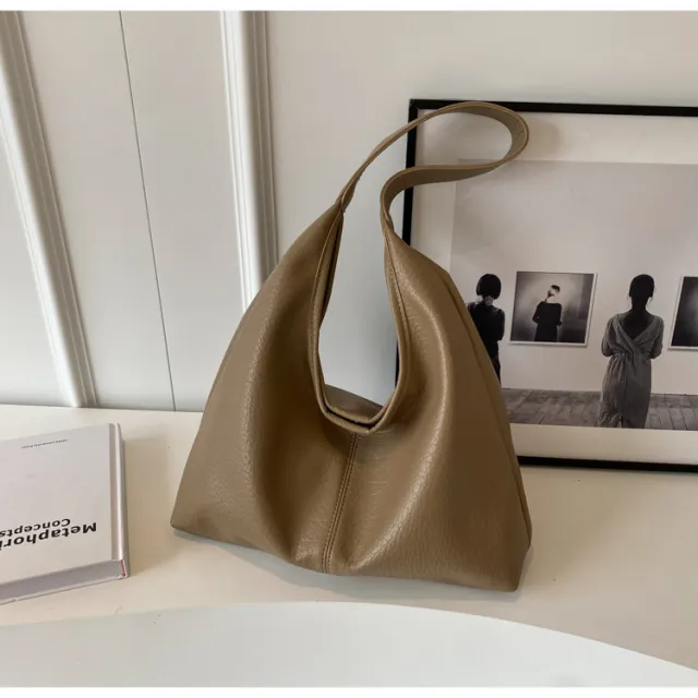 Ins Large Capacity Portable Tote Bag Fashion Commuter Khaki - Shop at LoveMi