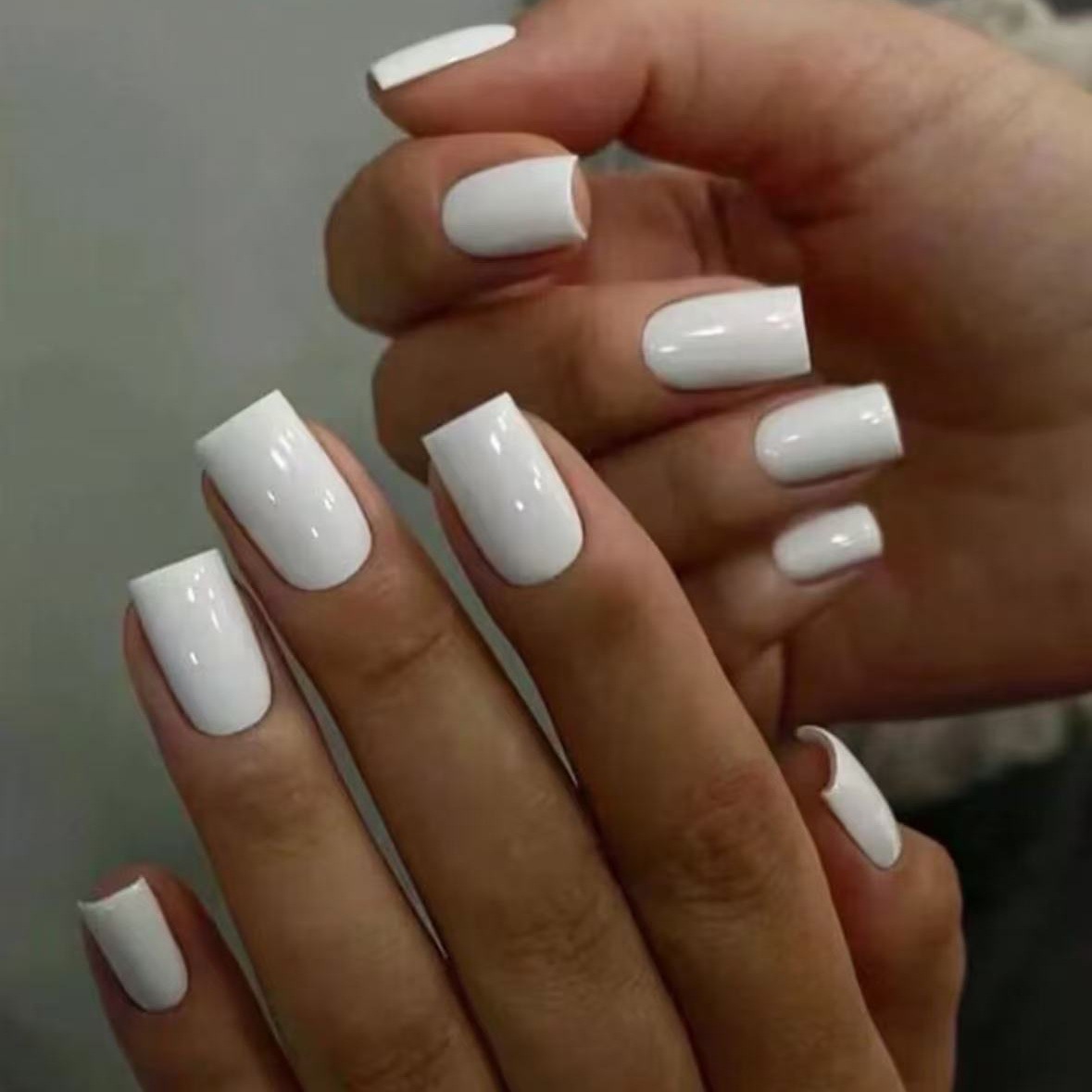Simple Solid-color Beautiful Square White