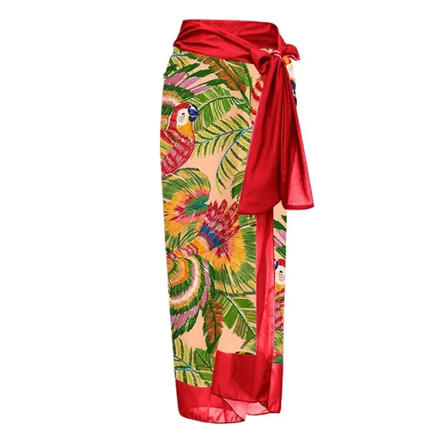 One piece 3D Big Flower Decorative Swimsuit Suit For Women Skirt Average Size - Shop at LoveMi
