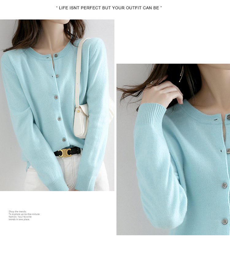 Women's casual cardigan sweater long sleeve