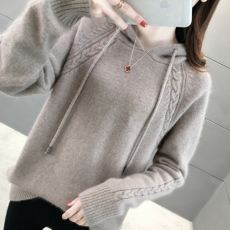 Damen-Hoodie-Sweater mit 3D-Details – Bild 7