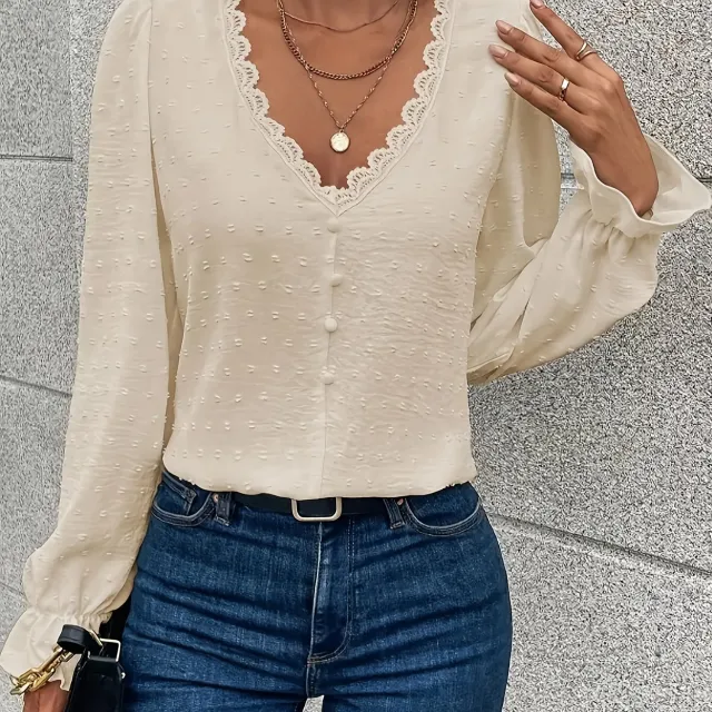 All match Minimalist Long Sleeve Women's Shirt Apricot - Shop at LoveMi